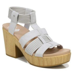 Dr. Scholl's Blossom Gray Platform Sandal Size- 10 M